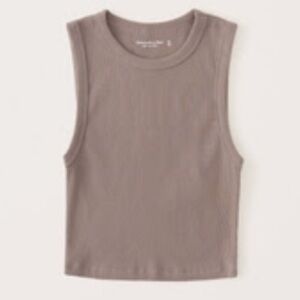 Abercrombie & Fitch Cropped Crew Essential Tank
